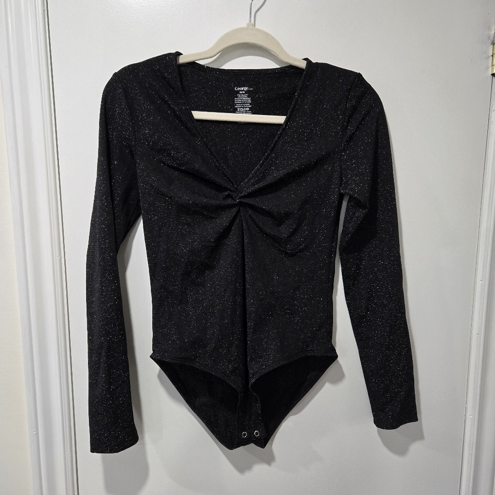 George Black Sparkly Bodysuit